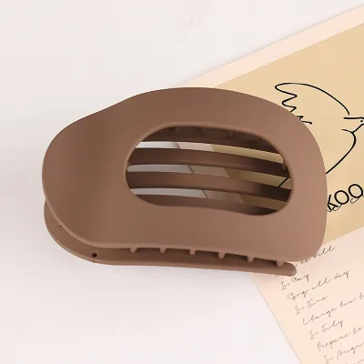 Simple Curved Plastic Resin Hairpin Natural Fresh Sweet Grip Hair Clip