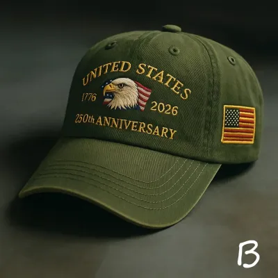 Fashion Casual Eagle Flag Printed Baseball Cap