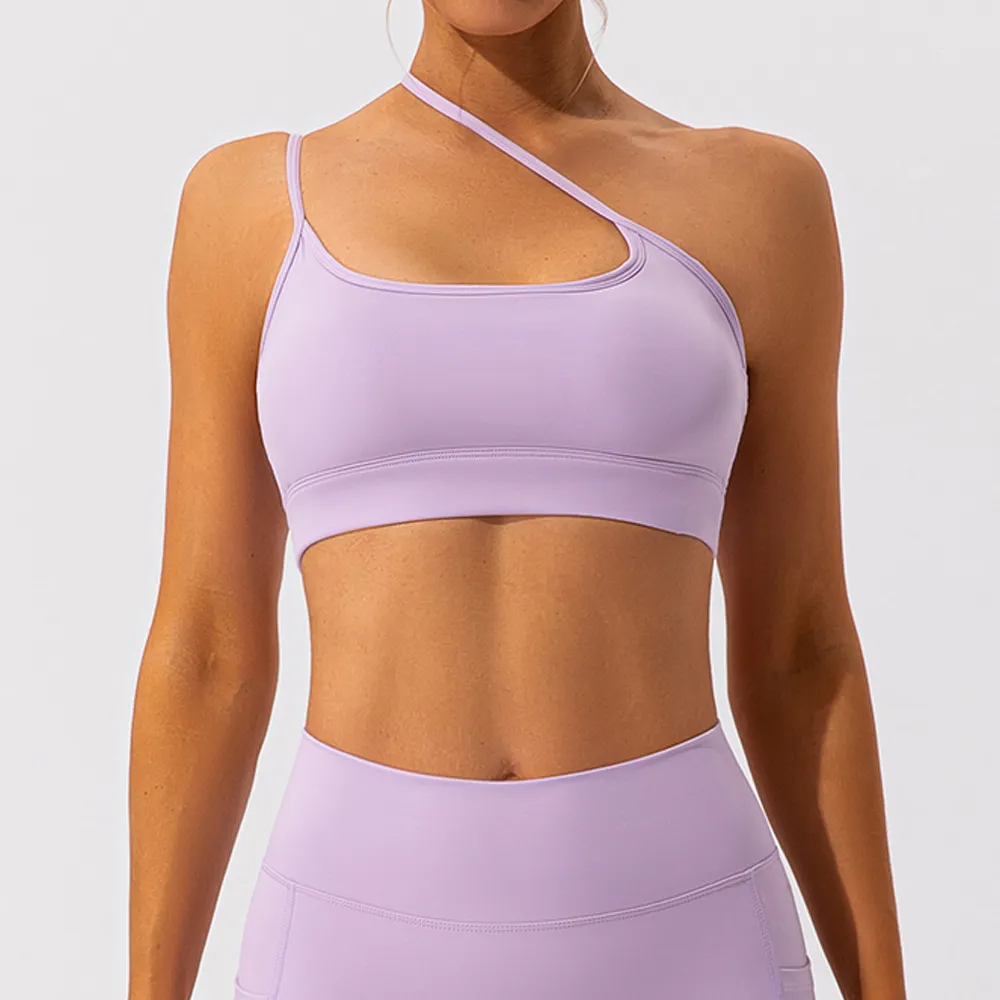 Women Solid Color Adjustable Quick-Drying Yoga Sports Bra
