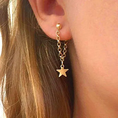 Women's Geometric Star Stud Earrings Alloy Simple Earrings