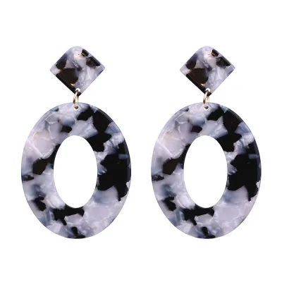 Multicolor Geometric Pattern Acrylic Exotic Women's Earrings