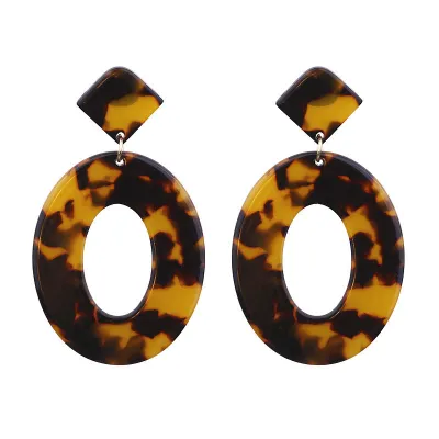 Multicolor Geometric Pattern Acrylic Exotic Women's Earrings