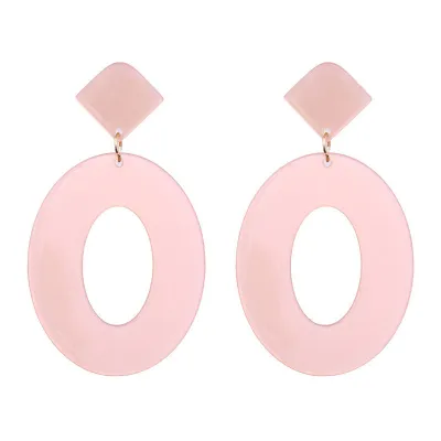 Multicolor Geometric Pattern Acrylic Exotic Women's Earrings