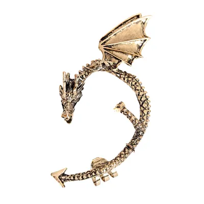Dragon-Shaped Unisex Clip Earrings Alloy Animal Zodiac