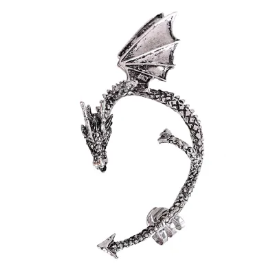 Dragon-Shaped Unisex Clip Earrings Alloy Animal Zodiac