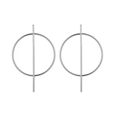 Geometric Pattern Metal Earrings for Women