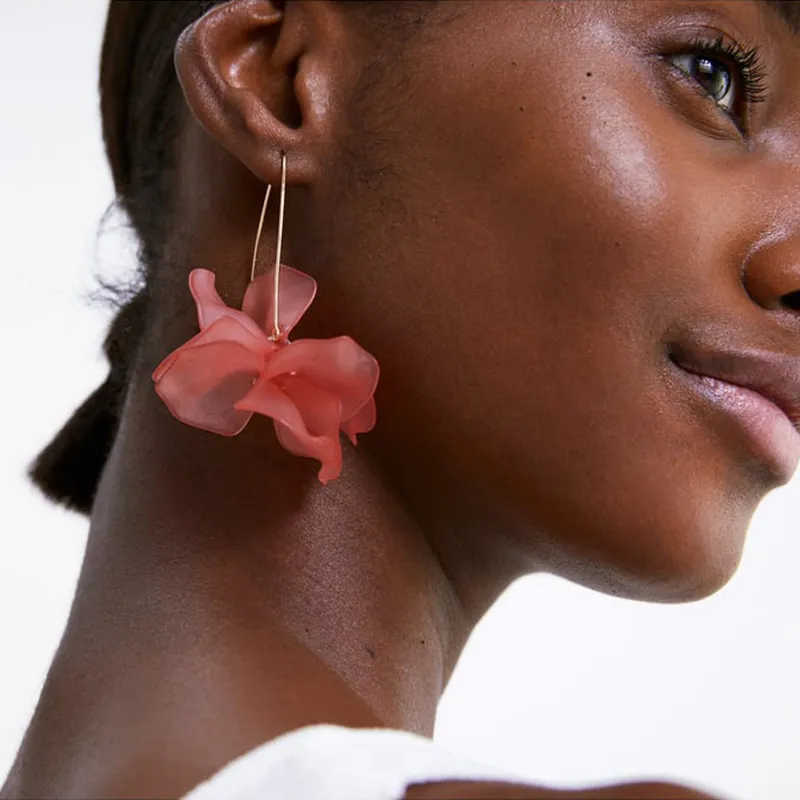 Fashion Creative Flower Pendant Earrings for Women