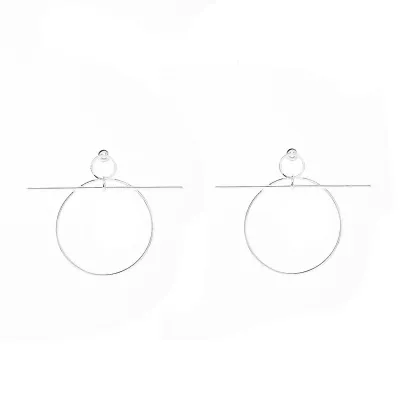 Unique Geometric Teardrop Earrings for Women, Alloy Chasing Laughter Series