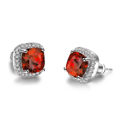 High Quality Zircon Stud Earrings for Women Copper
