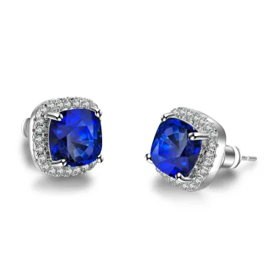 High Quality Zircon Stud Earrings for Women Copper