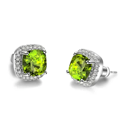 High Quality Zircon Stud Earrings for Women Copper