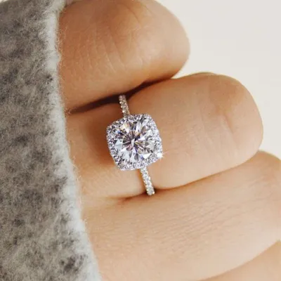 Fashion Geometric Zircon Decor Ring