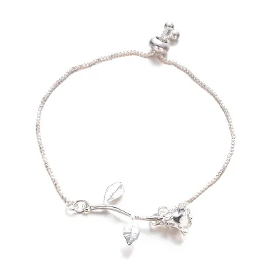 Valentine's Day Gift Rose Design Women's Alloy Bracelet