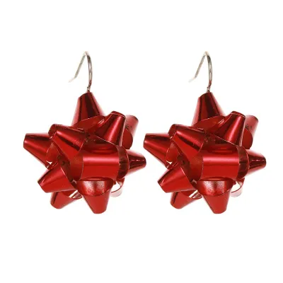 Fashion Christmas Cartoon Hook Dangle Earrings for Women Alloy