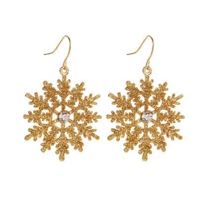Fashion Christmas Cartoon Hook Dangle Earrings for Women Alloy
