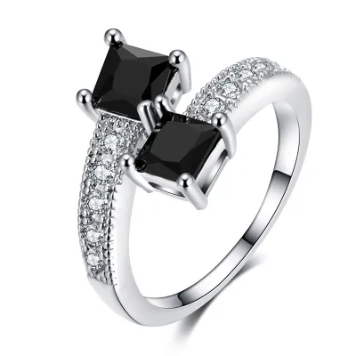 Creative Micro Inlay Zircon Opening Ring for Women