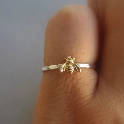 Simple Honey Bee Design Alloy Ring