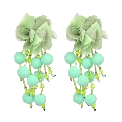 Creative Flower Design Tassel Earrings for Women