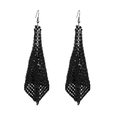 Unique Gradient Color Sequin Hook Dangle Earrings for Women