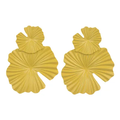 Punk Style Flower Pattern Metal Dangle Earrings for Women