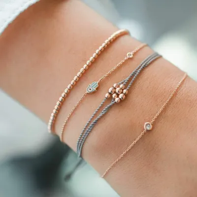Unique Handmade Bead Chain Bracelets Set for Women