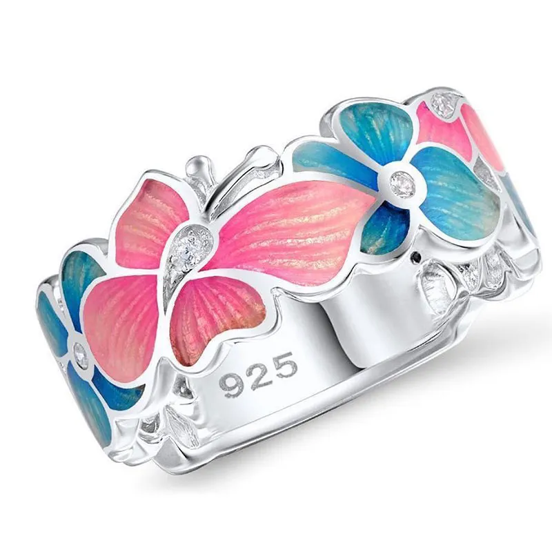 Fashion Flower Butterfly Design Women's Alloy Ring
