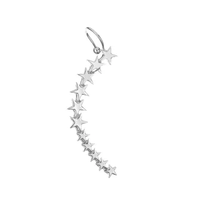 Simple Star Chain Design Metal Ear Clip For Women Fashion OL