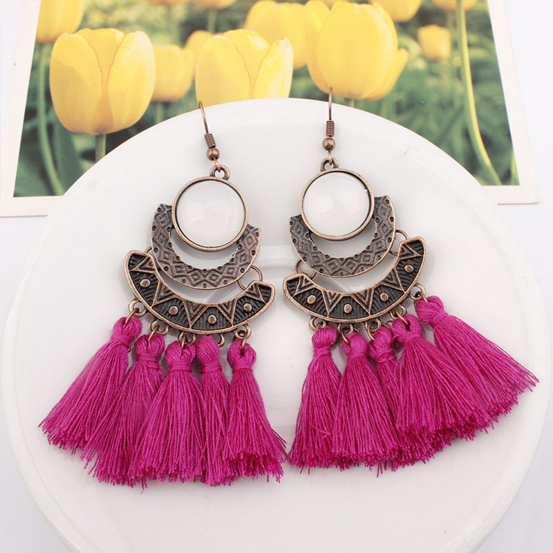 Unique tassel store earrings