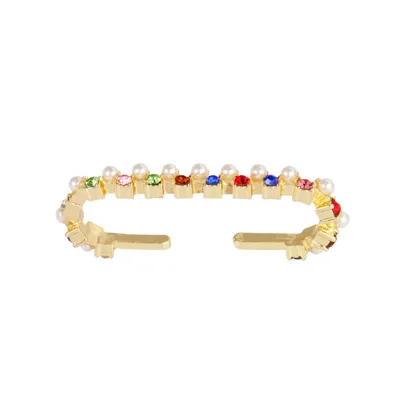Creative Rhinestone Pearl Decor Ear Clip for Women