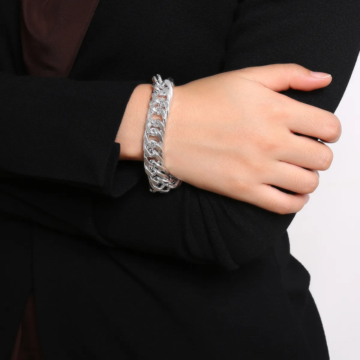 Fashion Metal Chain Design Aluminum Women Bracelet