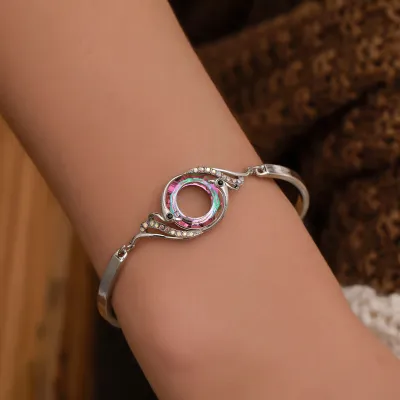 Creative Gradient Color Crystal Decor Bracelet