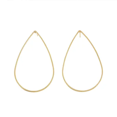 Minimalist Geometric Water Drop Alloy Earrings
