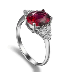 Creative Fashion Oval Zircon Wedding Ring for Women