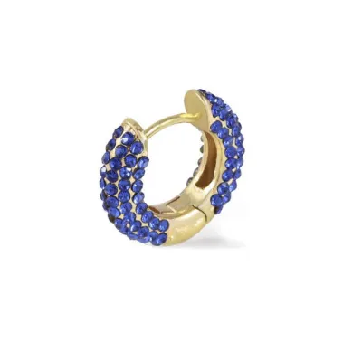 Creative Design Inlaid Rhinestone Hoop Earrings for Women