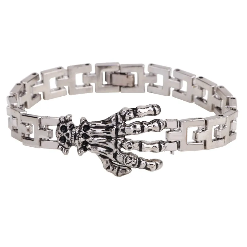 Skull Claw Titanium Steel Men's Vintage Bracelet
