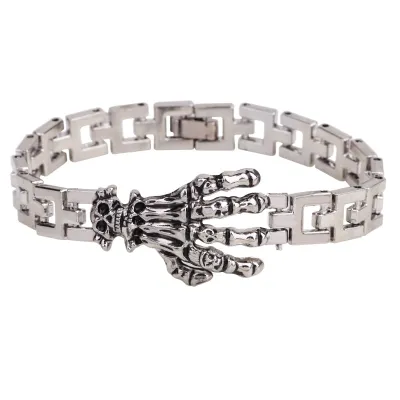 Skull Claw Titanium Steel Men's Vintage Bracelet