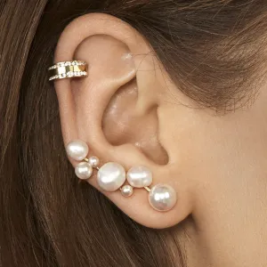 Creative Pearl Design Clip Earrings for Women