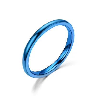 Fashion Minimalist Multicolor Star Couple Metal Ring