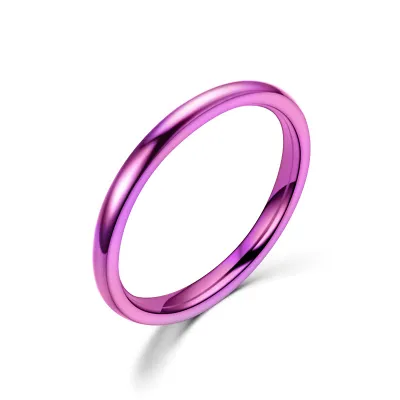 Fashion Minimalist Multicolor Star Couple Metal Ring