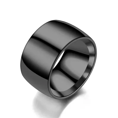 Minimalist Wide Version Stainless Steel U Shape Men's Fashion Ring