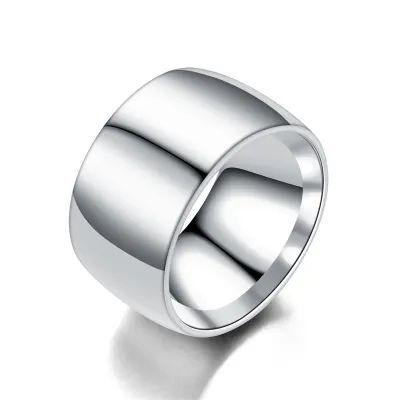 Minimalist Wide Version Stainless Steel U Shape Men's Fashion Ring