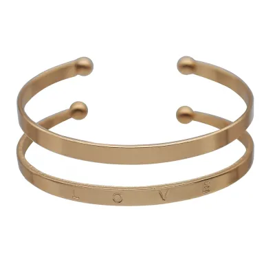 Creative Opening Metal Bangle Set Bracelet