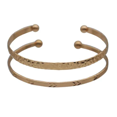 Creative Opening Metal Bangle Set Bracelet