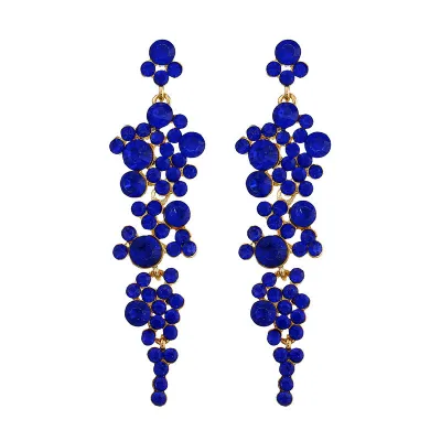 Temperament Rhinestone Teardrop Earrings for Women