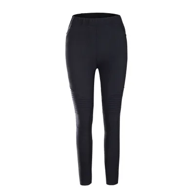 XL-5XL Plus Size Women Casual Solid Color Tight Pencil Pants High Waist Cotton Blend