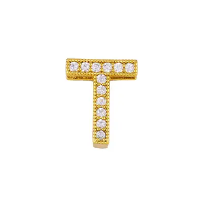 Fashion Alphabet Letter Shape Zircon Pendant Necklace