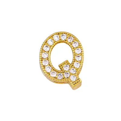 Fashion Alphabet Letter Shape Zircon Pendant Necklace