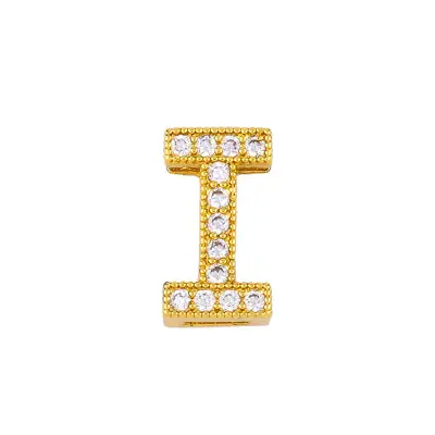 Fashion Alphabet Letter Shape Zircon Pendant Necklace
