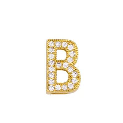 Fashion Alphabet Letter Shape Zircon Pendant Necklace
