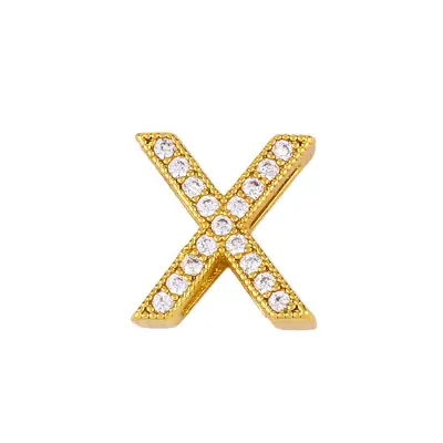 Fashion Alphabet Letter Shape Zircon Pendant Necklace